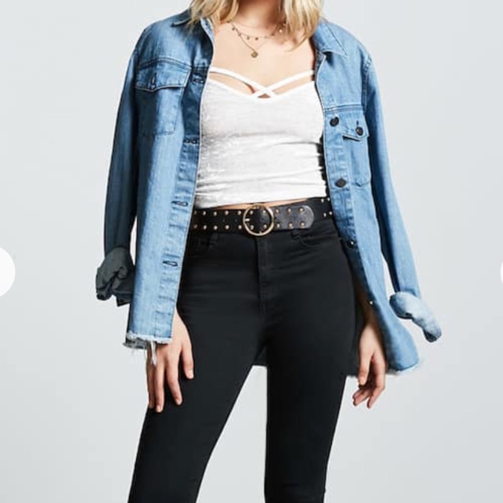 Willow White Velvet Strappy Cami Top•S